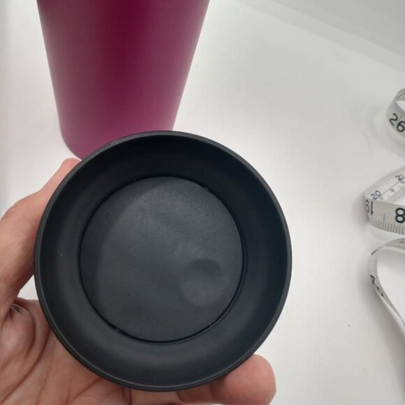 Starbucks Magenta Vacuum Stainless Steel Tumbler Clip on Handle 16 OZ Thermos - Picture 6 of 9